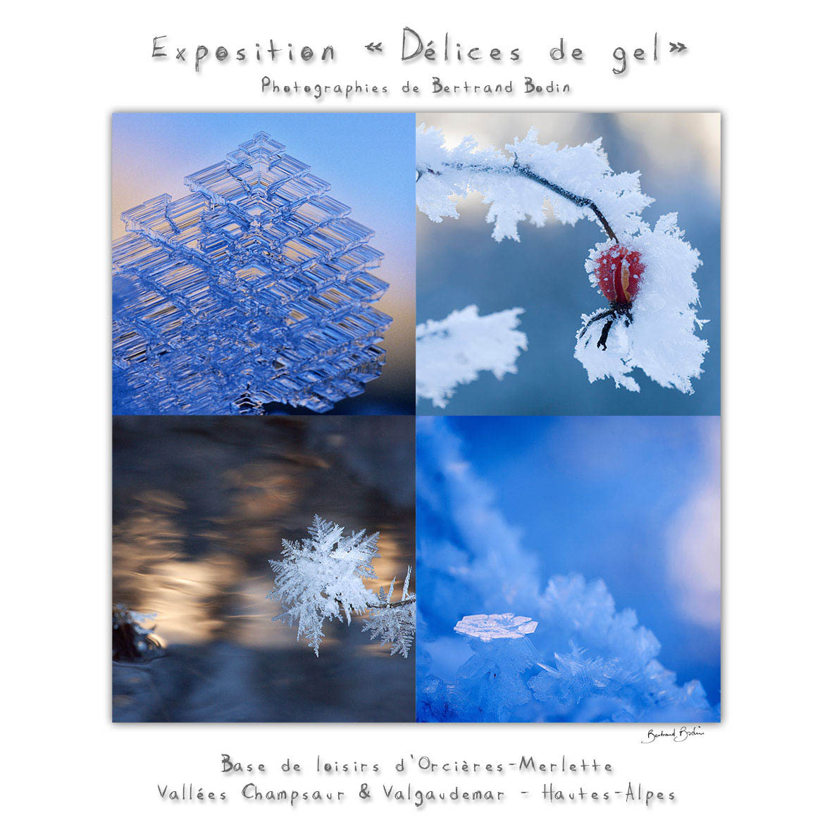 Délices de gel, exposition photographique de Bertrand Bodin