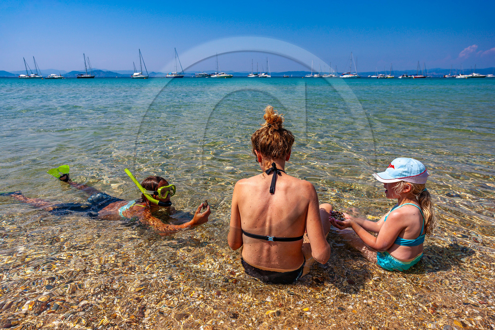 Parc national de Port-Cros, découverte sous-marine,masque, palmes et tuba