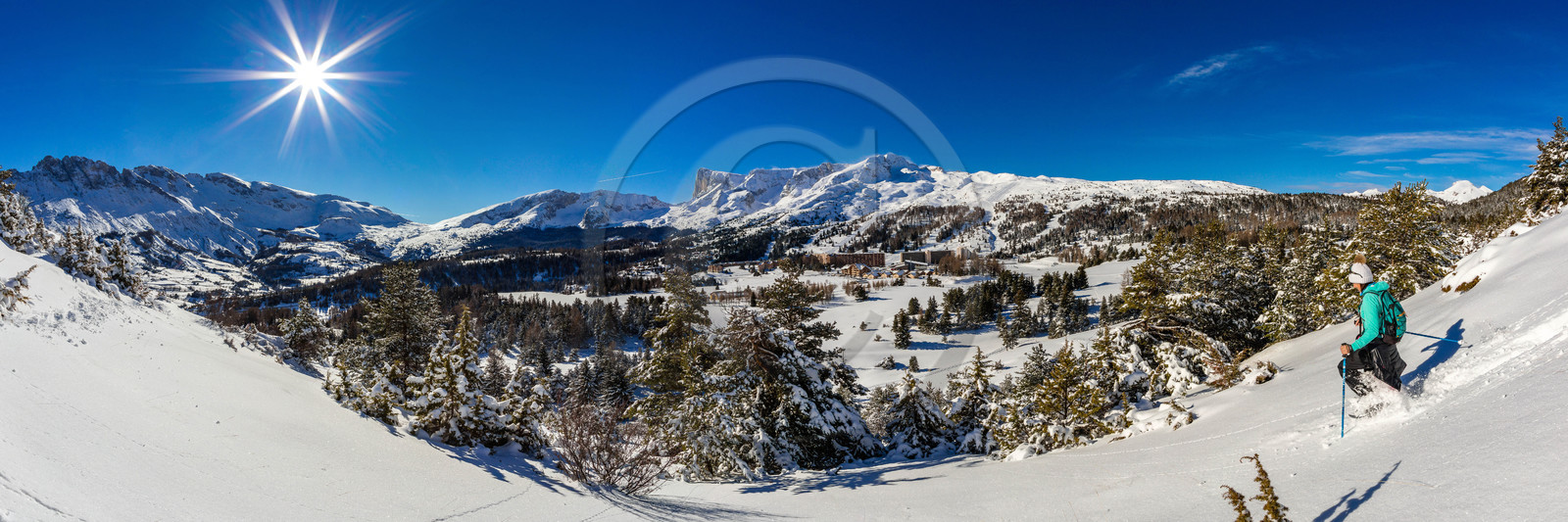 Superdevoluy, randonnée en raquettes à neige
