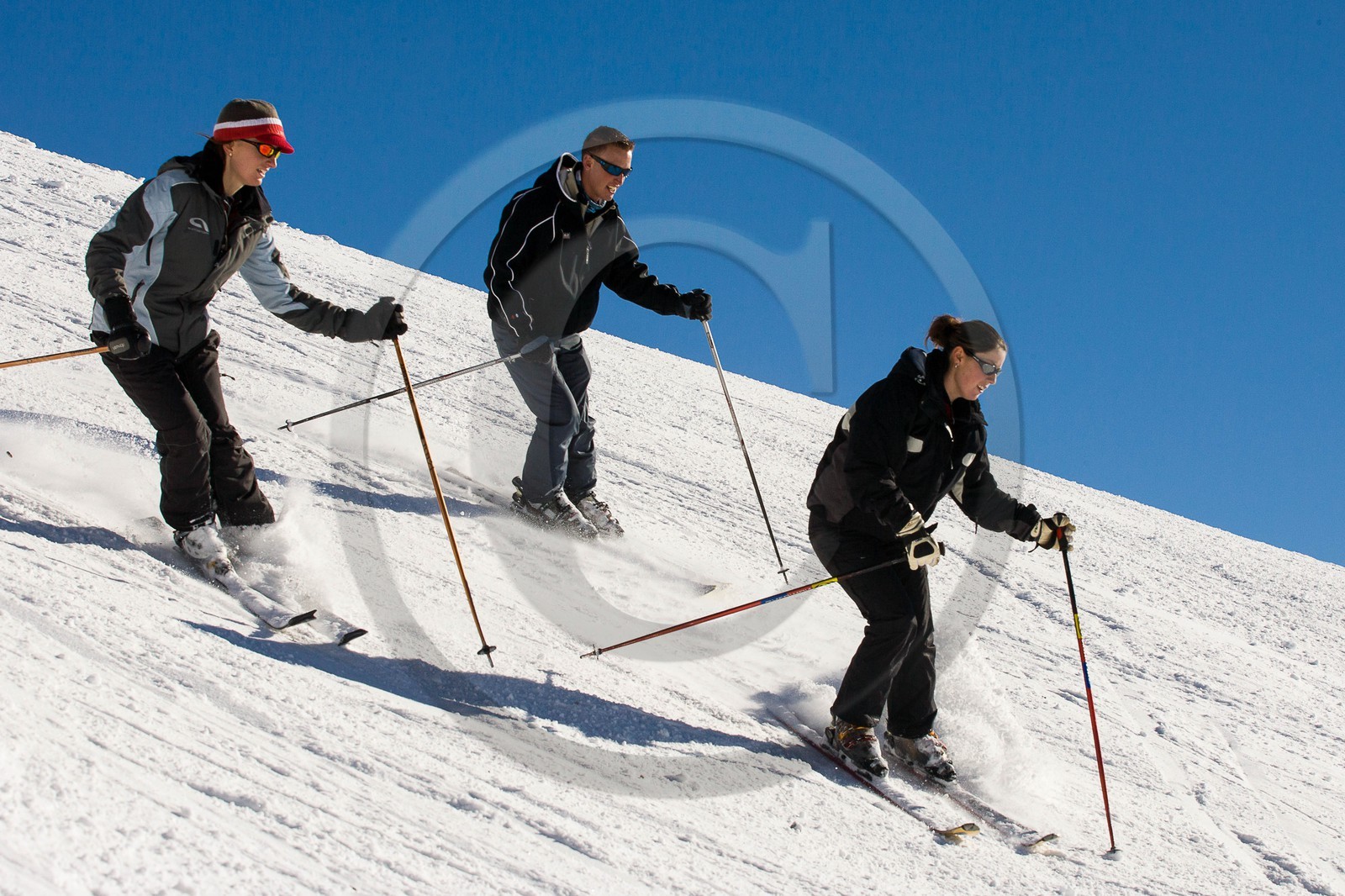 Ski piste famille