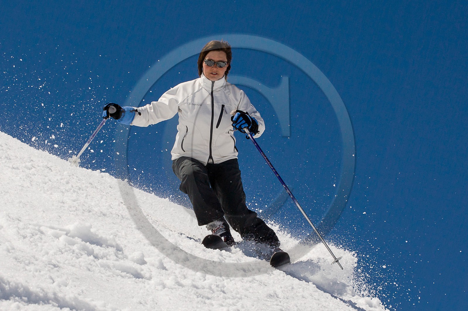 Ski piste famille