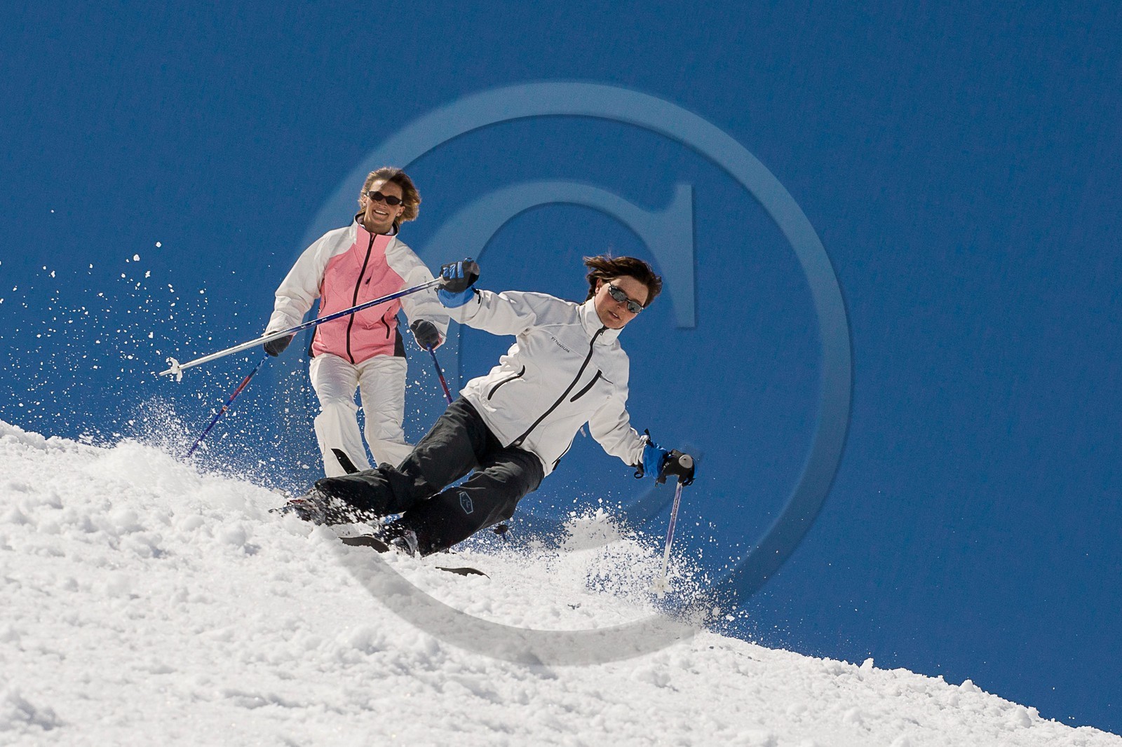 Ski piste famille