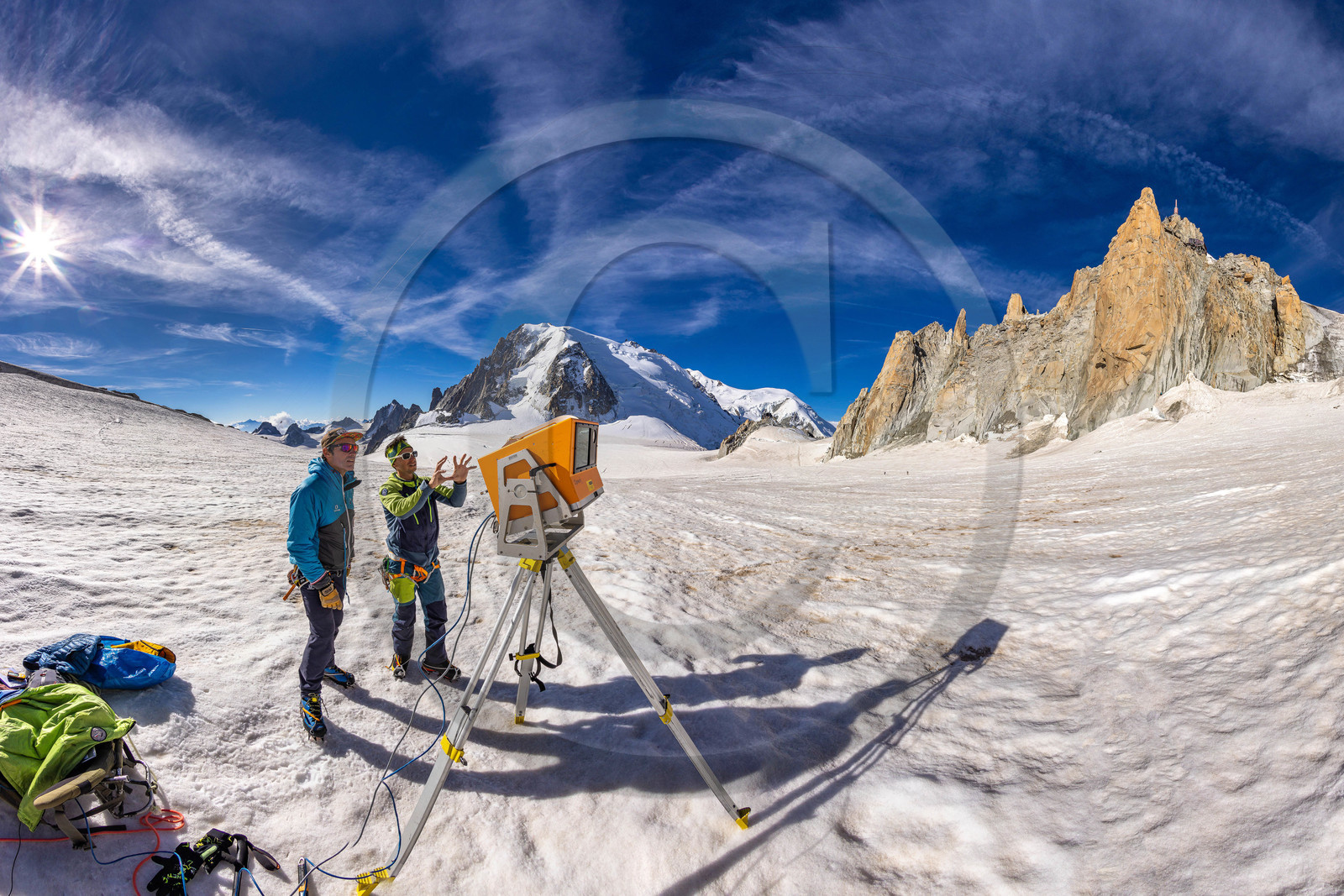 Géomorphologie à l'Aiguille du Midi