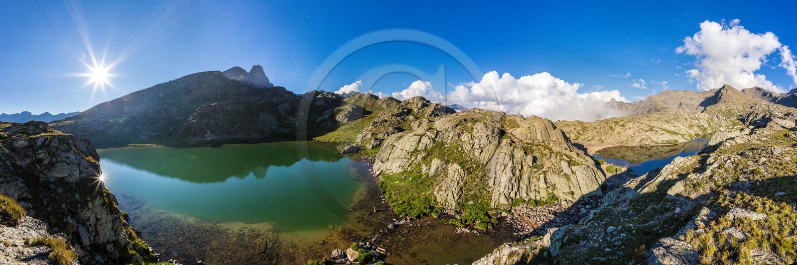col du Longet,  Lac Bes supérieurr et Tête des Toillies