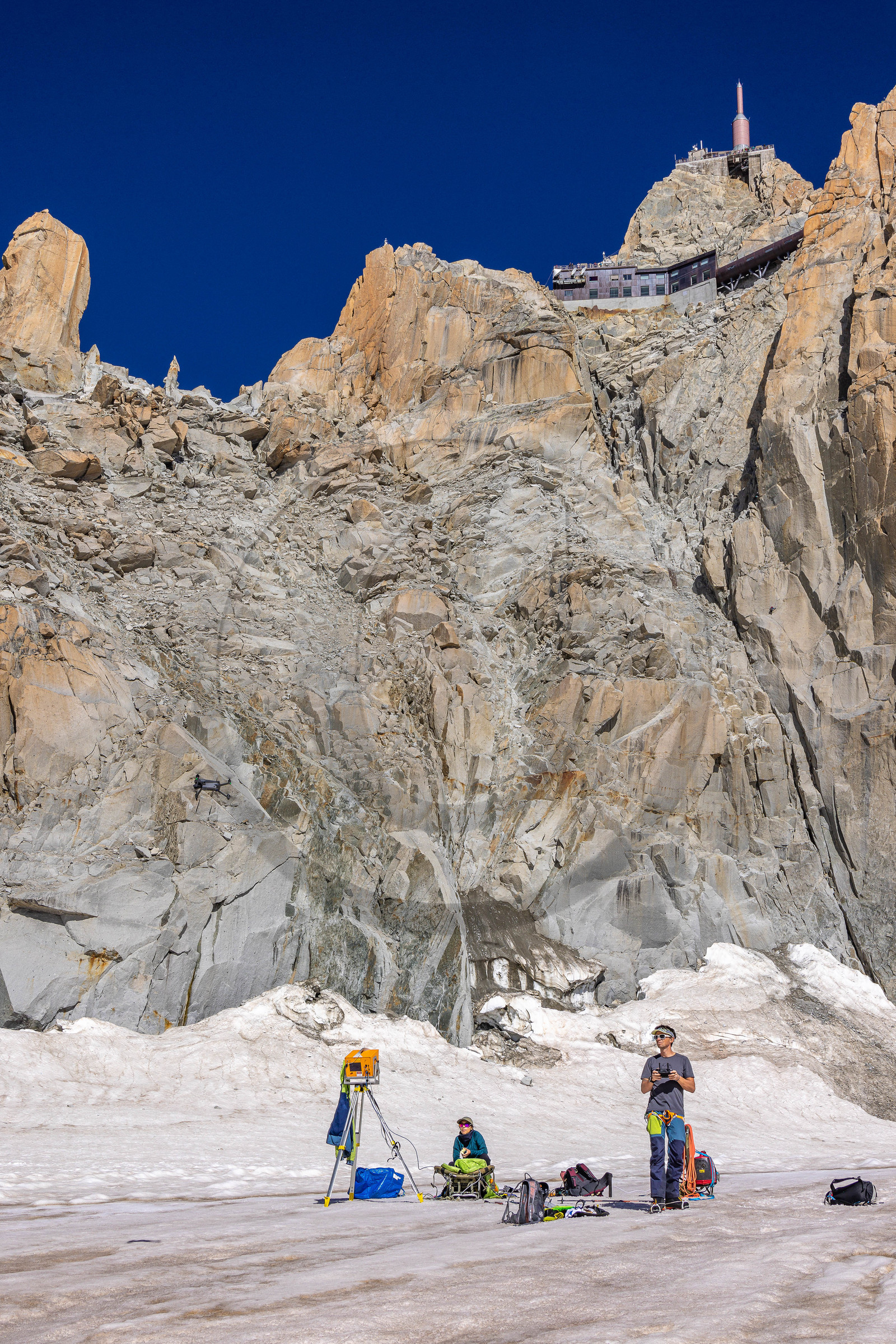 Géomorphologie à l'Aiguille du Midi