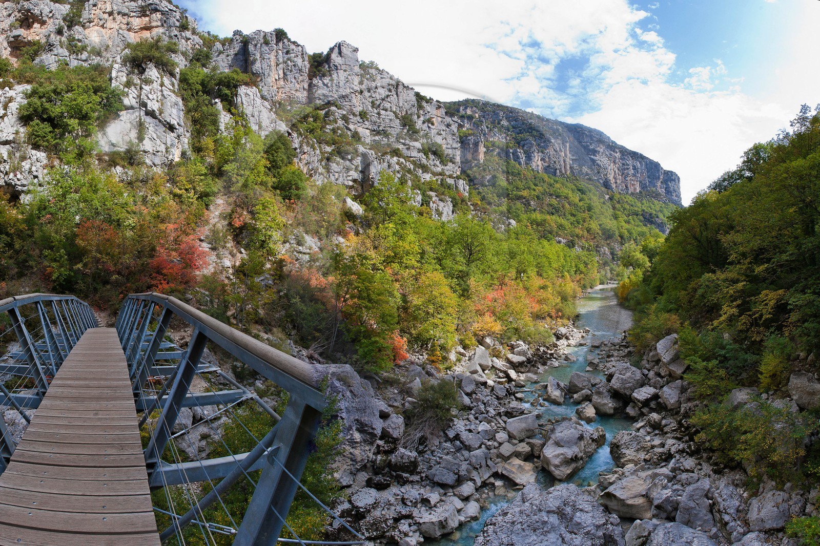 Gorges du Verdon, Le sentier de l’Imbut, La Passerelle de l’Estellié