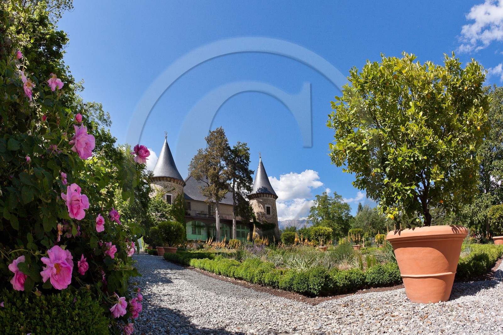 Château de Picomtal,  les jardins du château