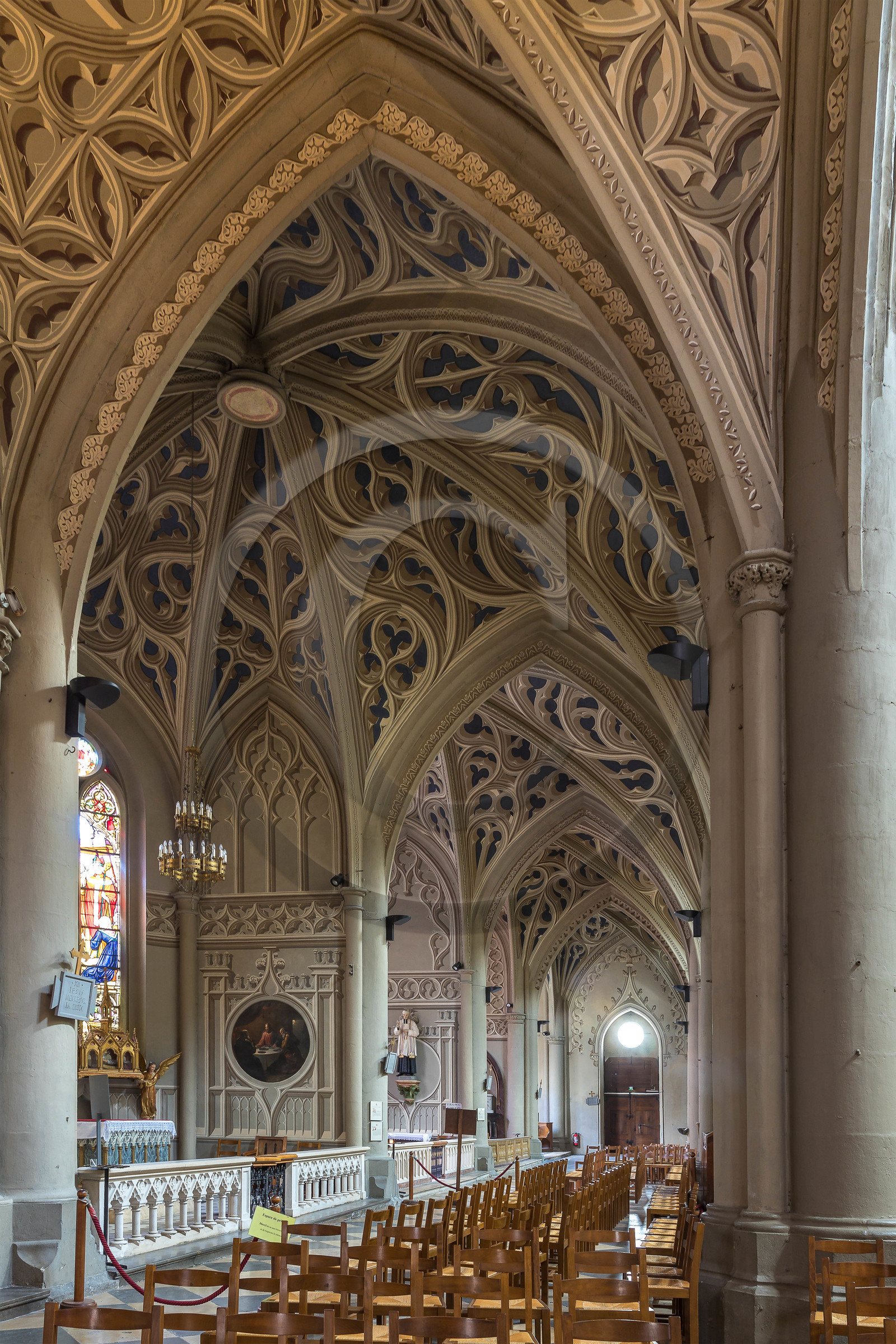 Cathédrale Saint-François-de-Sales de Chambéry, Peintures en trompe-l'œil