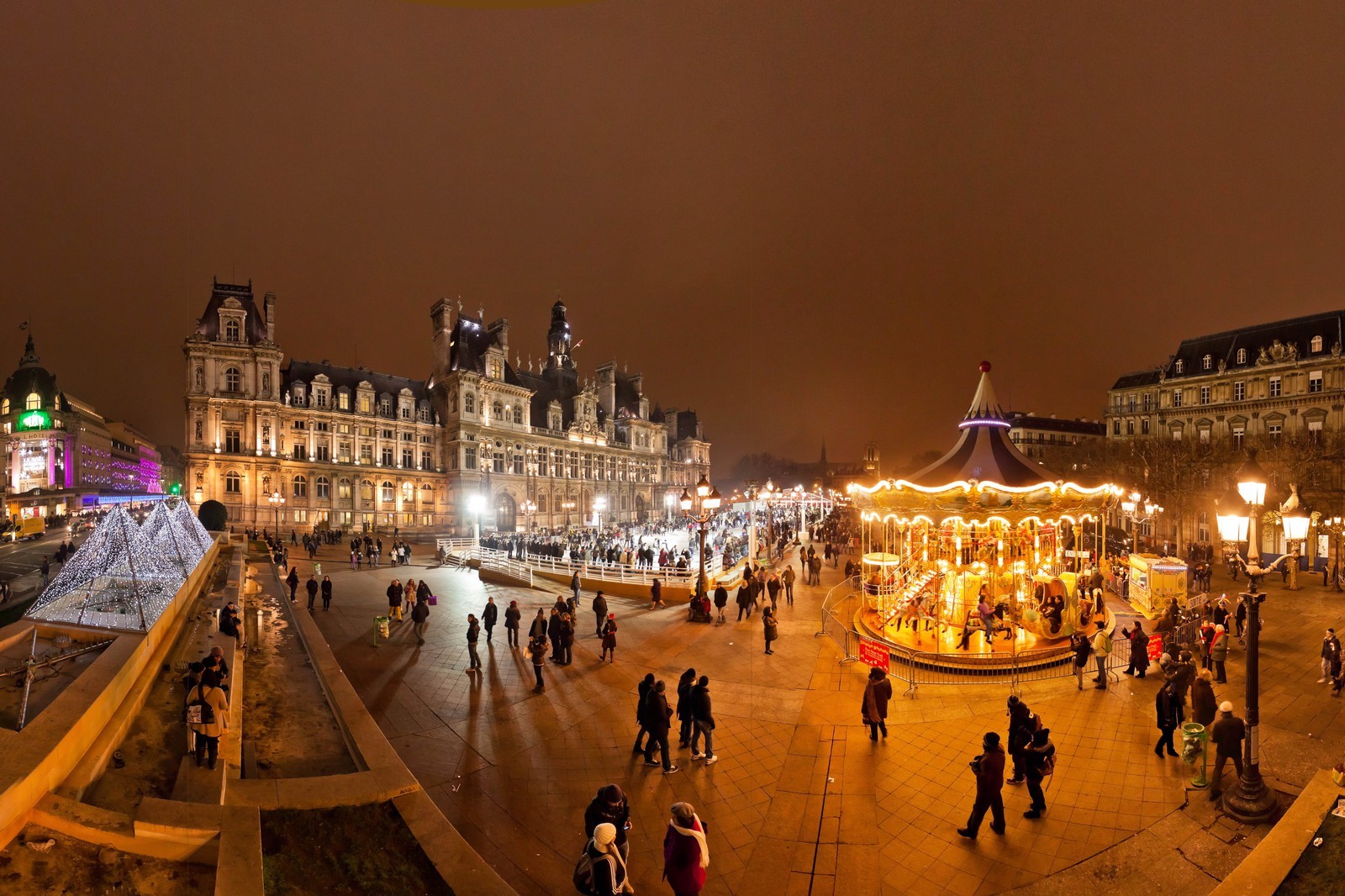 Paris sur glace, parvis de l'Hôtel-de-Ville, saison 2011-2012