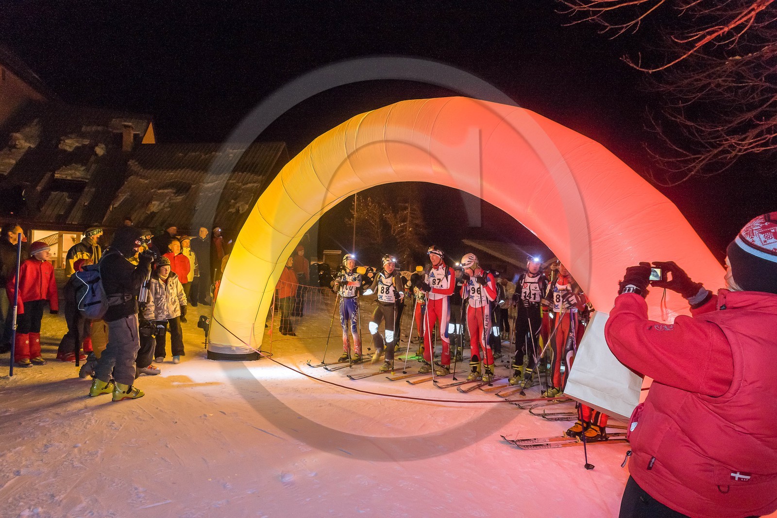 Station de ski de Réallon, course de ski alpinisme nocturne Laetitia Roux