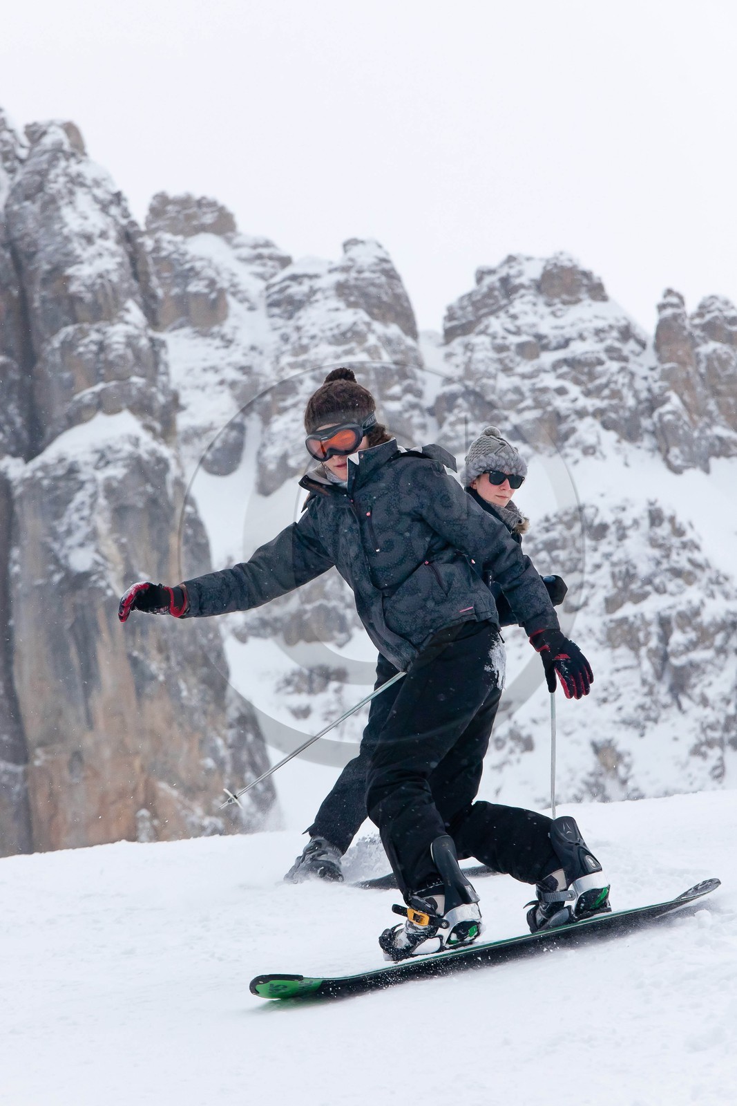 Pays de Serre-Ponçon, Réallon, snowboard, surf des neiges