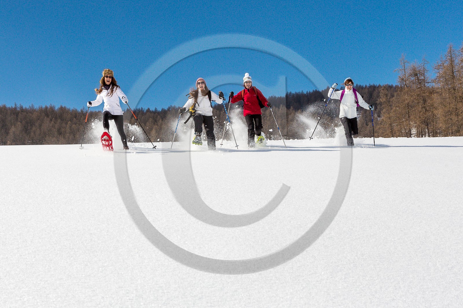 vallée de l'Ubaye, randonnée en raquettes à neige
