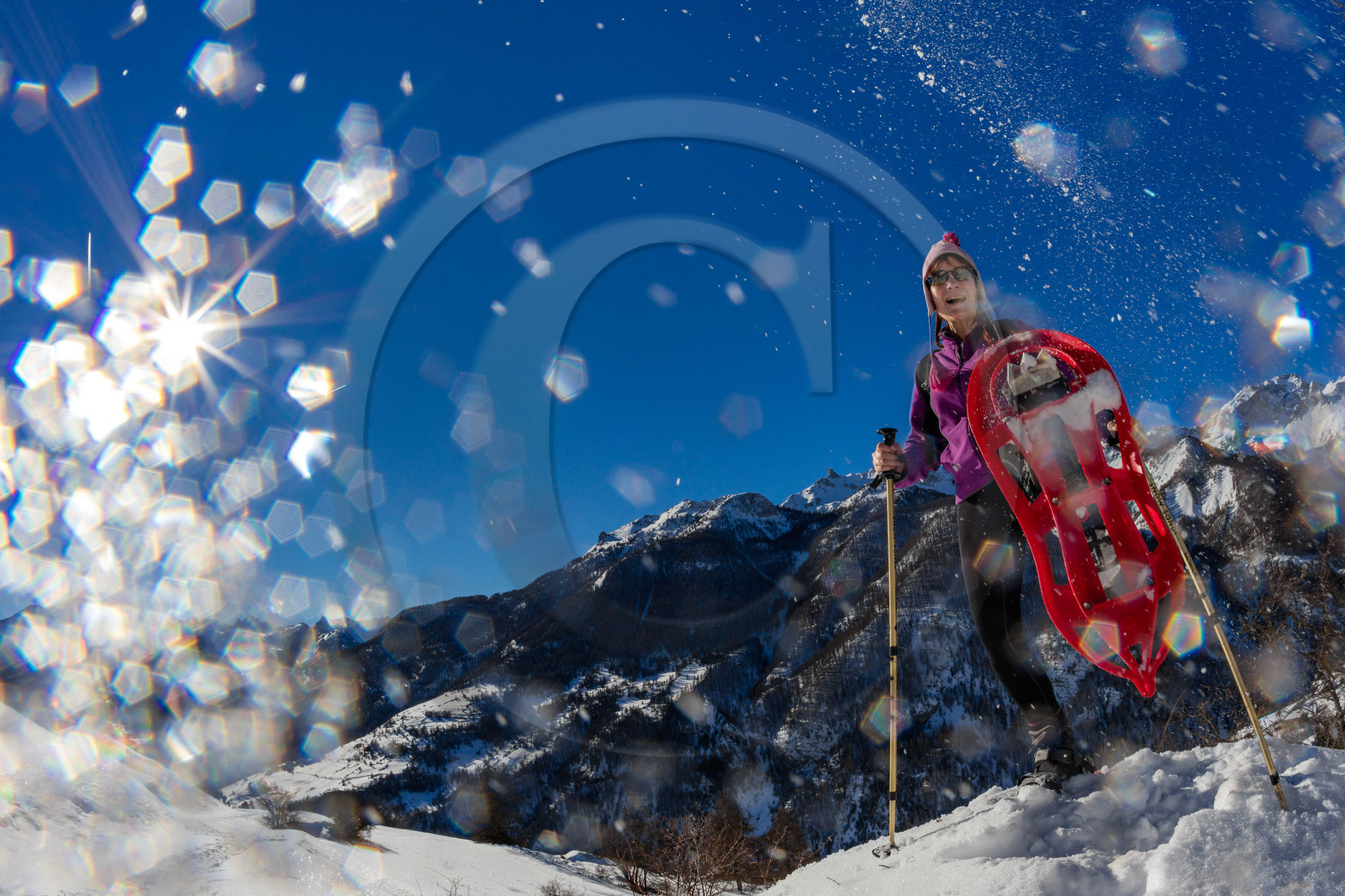 Randonnée en raquettes à neige
