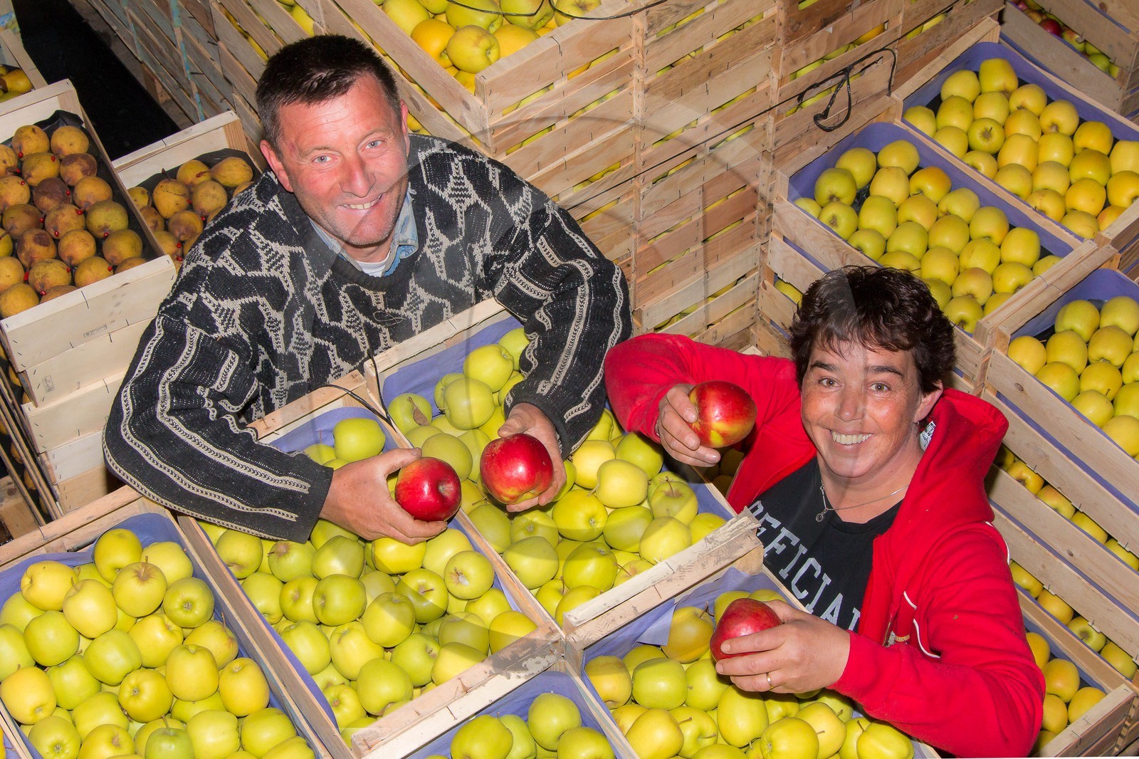 Noëlle et Franck Jacob, producteurs de fruits