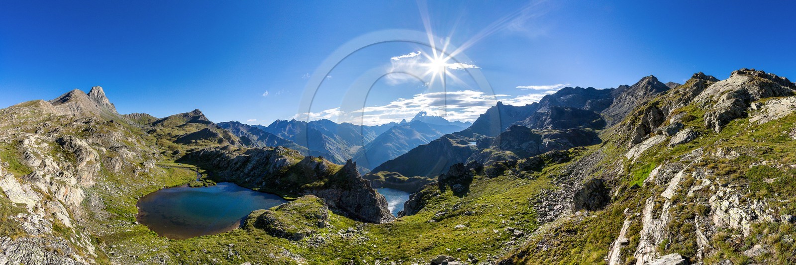 col du Longet,  Lac Bleu, Lago bleu et Lago Bes