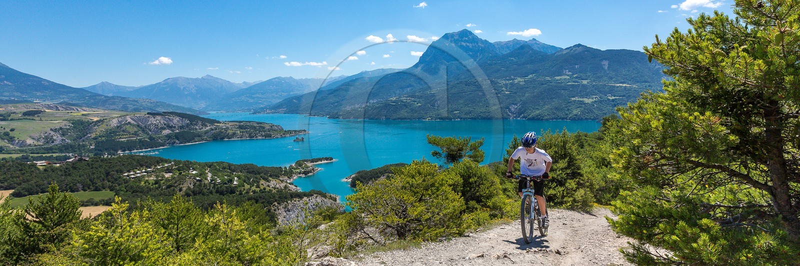 Pays de Serre-Ponçon, Chorges, belvédère des Curattes, vtt