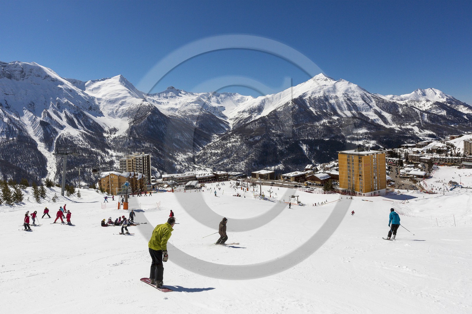 Station de ski d'Orcières 1850, ski et snowboard sur pistes