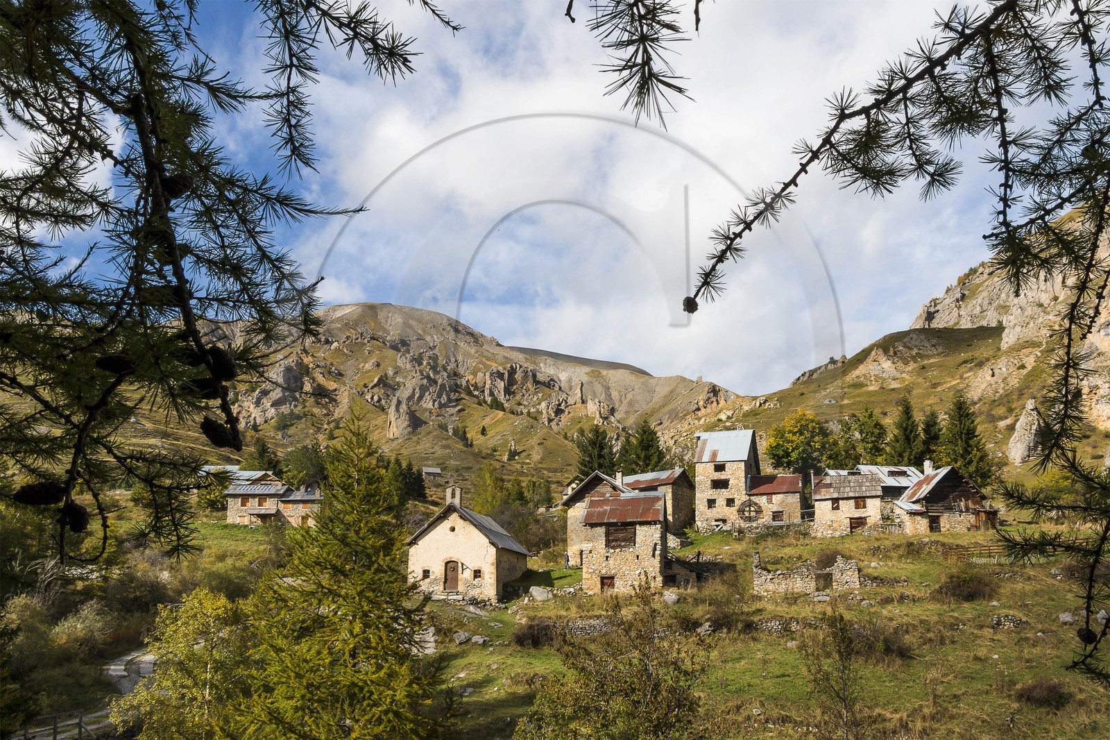Vallée de la Tinée, Roubion,  hameau de Vignols