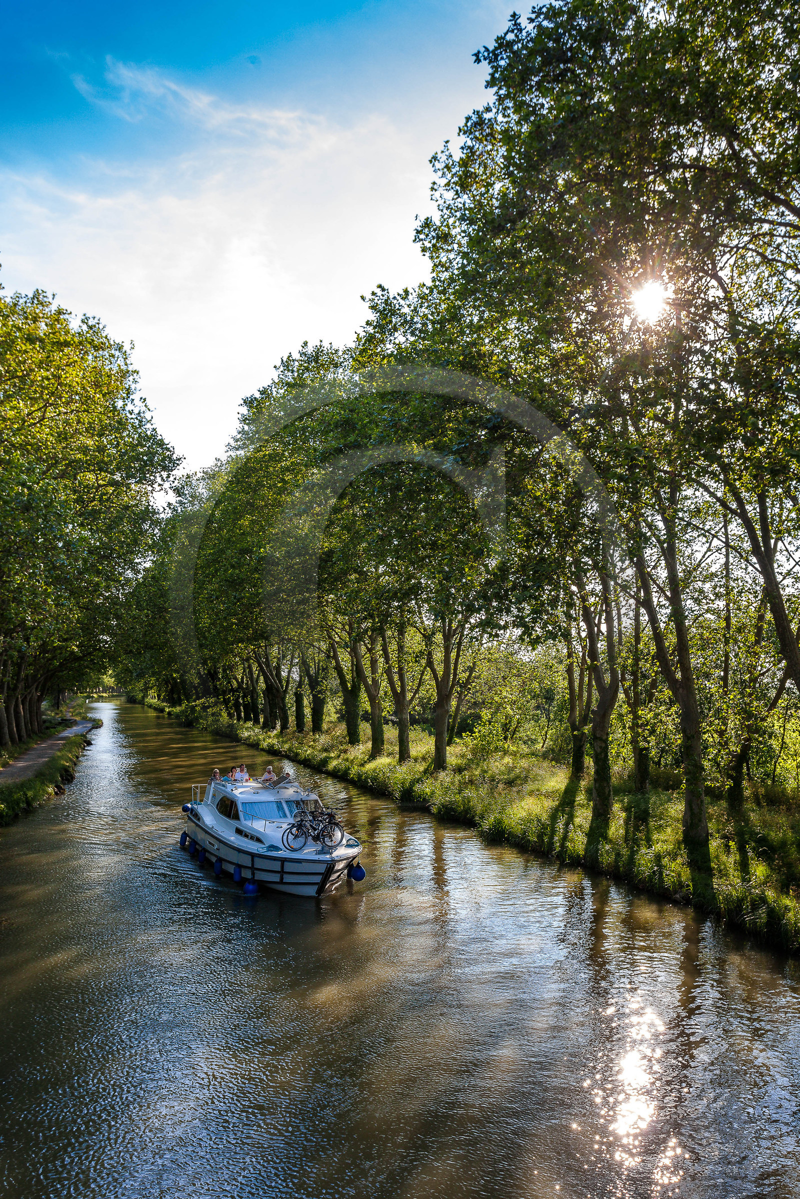 Canal du Midi, inscrit au Patrimoine mondial de l'UNESCO