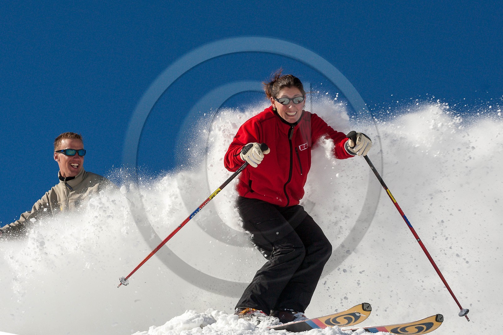 Ski piste famille