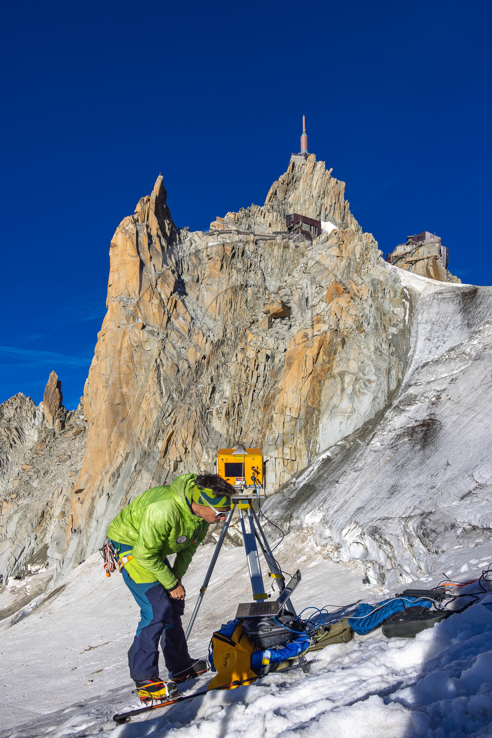 Géomorphologie à l'Aiguille du Midi